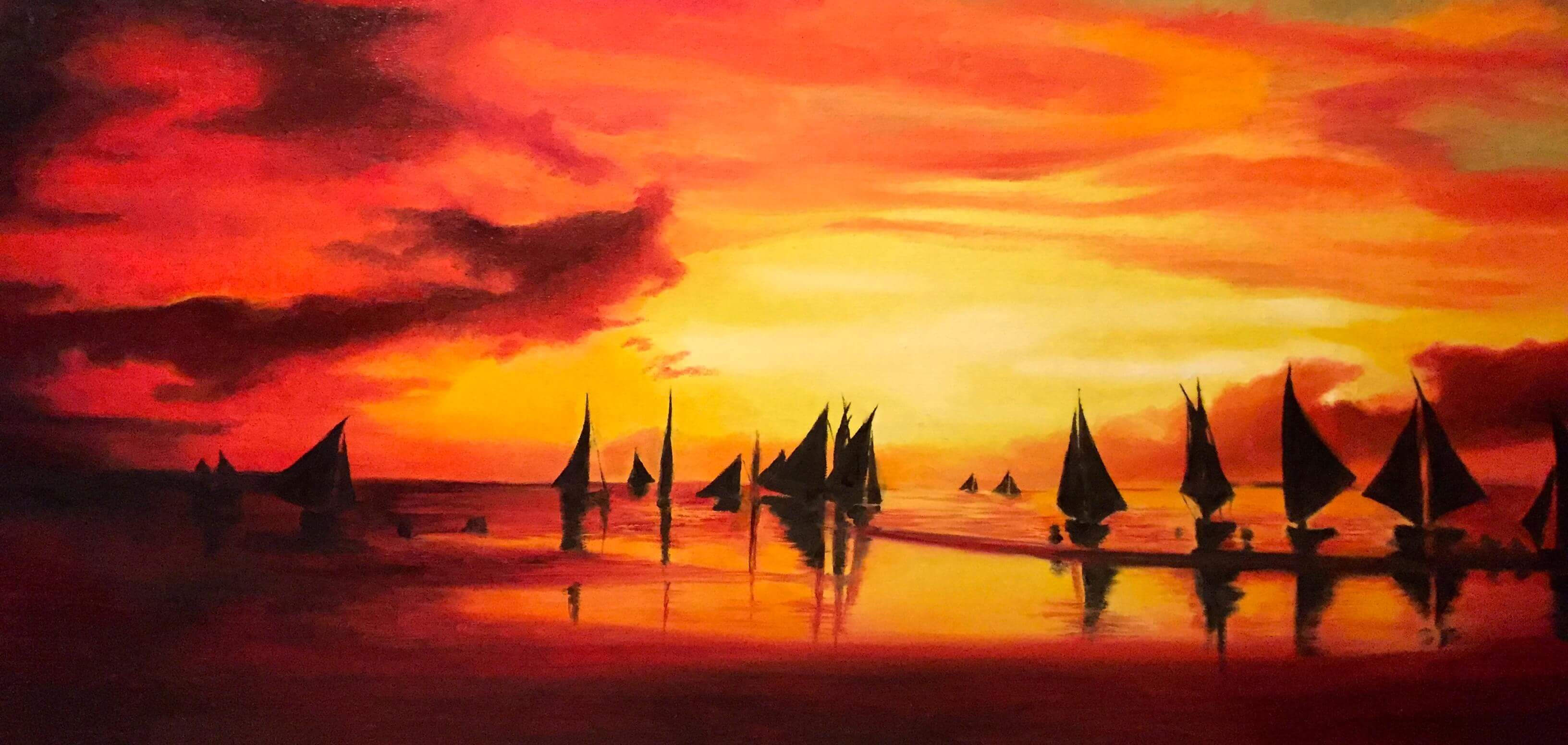 _Red Sails_ Boracay Island, Philippines. 32X16 €500